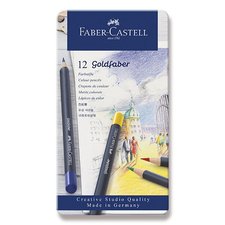 Faber-Castell Pastelky Goldfaber plechov krabika, 12 barev