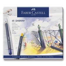 Faber-Castell Pastelky Goldfaber plechov krabika, 48 barev