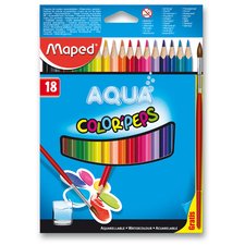 Pastelky Color Peps  Aqua18ks + štětec