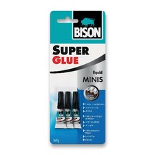 Vteinov lepidlo Bison Super Glue Minis 3 x 1 g