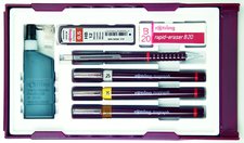 Sada technickch per Isograph Rotring College Set - 0,25, 0,35 a 0,5 mm a mikrotuka Tikky