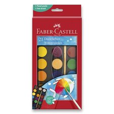 Vodov barvy Faber-Castell 21 barev, prmr 30 mm
