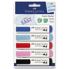 Popisovae na textil Faber-Castell 5 barev