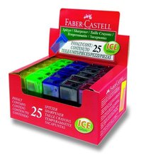 Ořezávátko Faber-Castell Flue - s odpadní nádobou - 1 otvor, mix barev