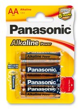Baterie Panasonic Alkaline Power - AA, 4 ks