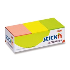 Samolepic bloky Hopax Stickn Notes 38 x 51 mm, neonov