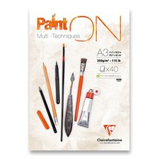 Blok Clairefontaine Paint on White A3, 40 list, 250 g