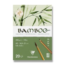 Akvarelov blok Clairefontaine Bamboo A5, 20 list, 250 g