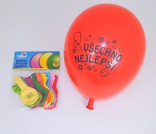 Balonek nafukovací - Všechno nejlepší 10ks