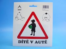 Samolepka &quot; Dt v aut &quot; - chlapec