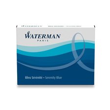 Inkoustové bombičky WATERMAN standardní tmavě modré omyvatelné, 8 ks