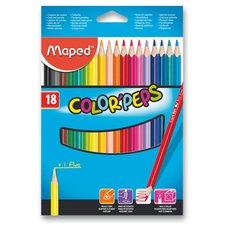 Pastelky MAPED ColorPeps, 18 barev