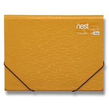FolderMate Tchlopov desky s gumou Nest - A4, zlatolut
