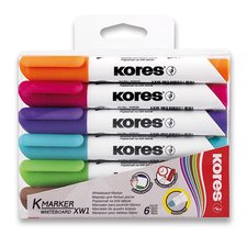 Kores Popisovač K-Marker Whiteboard - sada 6 barev