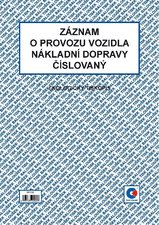 Zznam o provozu vozidla nkladn dopravy  A4  slovan
