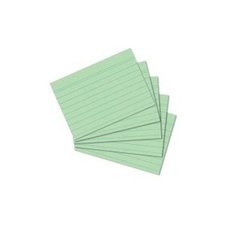 Herlitz - Karty do kartotky, A8, zelen, linka