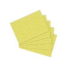 Herlitz - Karty do kartotky, A7,lut, tvereek, 100