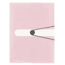 Herlitz Desky s gum.A4/chl.PP rose