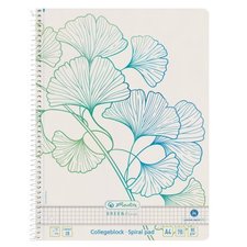 Herlitz - Blok spirlov A4/70 list, tvereek, Ginkgo