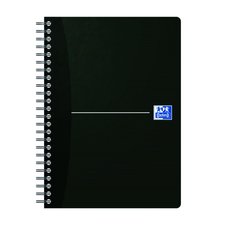 Oxford - Blok spirlov Oxford Essentials Black A5/90 list, tverekovan, ern