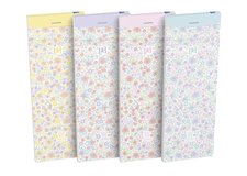 Oxford - Zpisnk Oxford Floral 7,4 x 21 cm/80 list, linkovan, mix