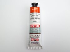 Barva tmavě oranžová akrylová 40ml