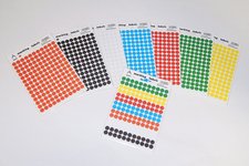 Samolepky koleka 8mm - 8 barev / 241