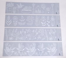 Dekorace okenn pruhy bl 64x15 cm /6838/