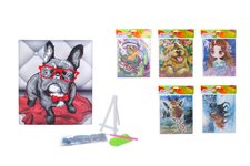 Kreativita diamond painting 21x25 cm MIX + stojnek (W019140)
