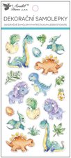 Samolepky dinosaui s hologramem na okrajch 10 x 21,5 cm (15137)