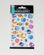 Samolepky planety a hvzdy se zl.rabou /10194/