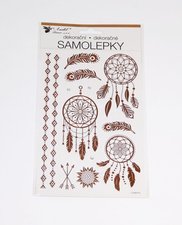 Samolepka pokoj. plastick lapae sn s kamnky 14,5 x 25 cm / 15049