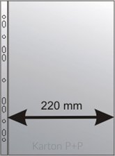 Karton P+P Prhledn obal A4 U MAXI,100my eurozvs