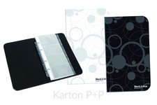 Karton P+P Vizitk kroukov A5 80ks vizitek Black and White bl