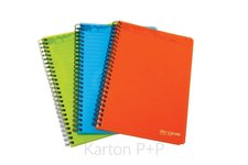 Karton P+P Twin wire blok A5 PP NEO COLORI modr