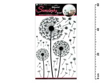 Samolepc dekorace 10148 pampelika ern 60x32cm
