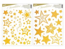 Okenn flie vnoce glitr VA028 zlat 30x42cm 3091