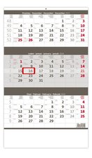 Stil Tříměsíční kalendář šedý 2024
