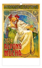 Stil Kalend Alfons Mucha 2024