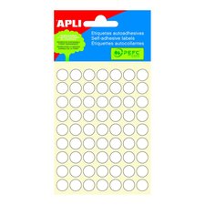 APLI samolepic etikety, O 10 mm, bl