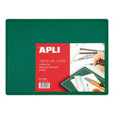 APLI ezac podloka vceelov, oboustrann, 300 x 200 mm, PVC, zelen