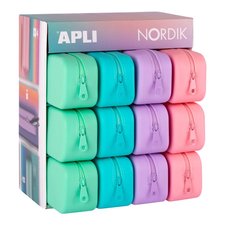 APLI pouzdro NORDIK, siliknov, mix pastelovch barev