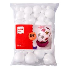 APLI polystyrenov koule, Jumbo pack, mix velikost, bl