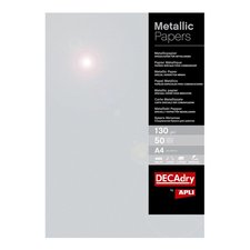 APLI papr metalick, A4, 130 g, stbrn