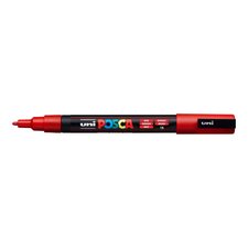 Posca popisova PC-3M, 0,9 - 1,3 mm, erven (15)