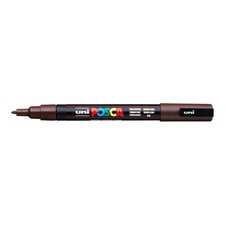 Posca popisova PC-3M, 0,9 - 1,3 mm, tmav hnd (22)