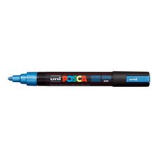 Posca popisova PC-5M, 1,8 - 2,5 mm, metalick modr (M33)