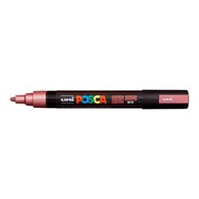 Posca popisova PC-5M, 1,8 - 2,5 mm, metalick erven (M15)