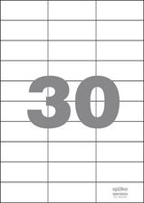 Spoko samolepic etikety, 70 x 29,6 mm, papr/A4, bl