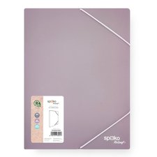 Spoko ReLeaf box na spisy s fixan gumikou, A4, PP, SoftTouch, fialov